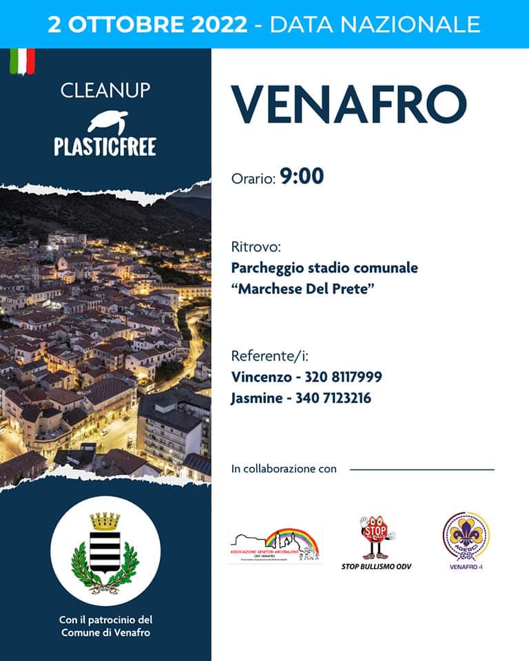 Pozzilli, Venafro e Montaquila l'1 e 2 ottobre sono Tappa Nazionale di Plastic Free