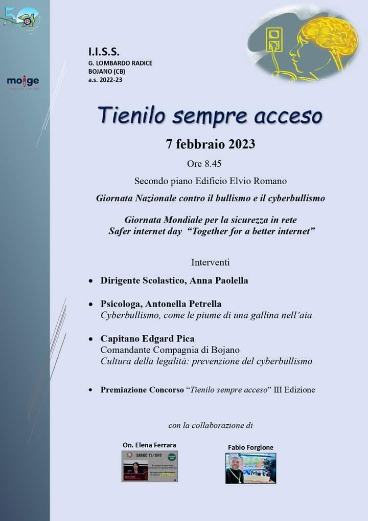 Giornata contro il Bullismo a Scuola