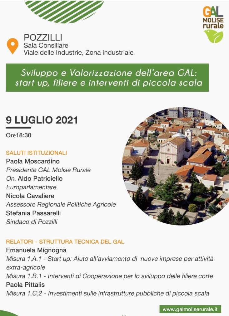 Sviluppo e valorizzazione dell'area GAL: start up, filiere e interventi di piccola scala