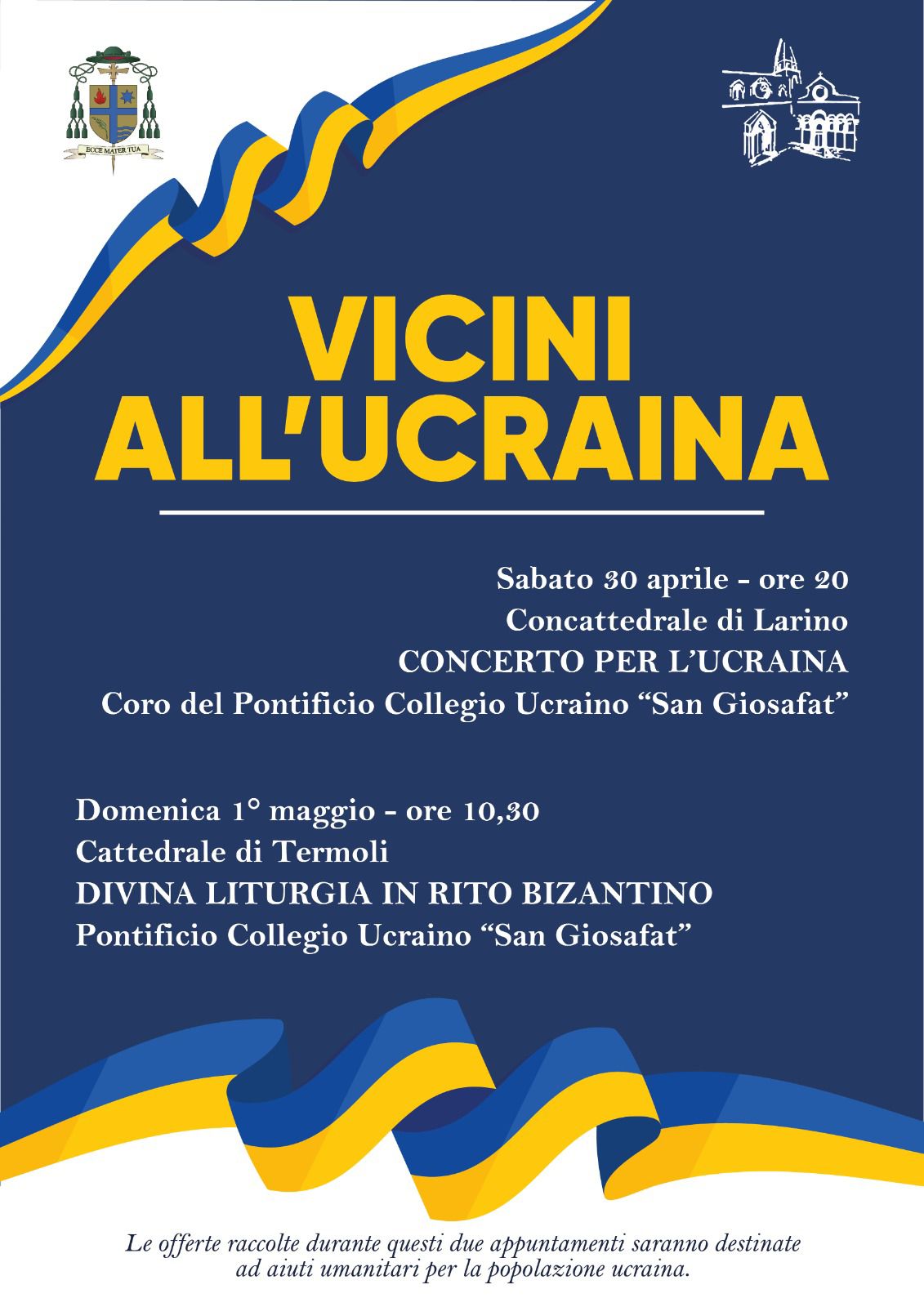 A Termoli e Larino concerto per l’Ucraina e Divina Liturgia in Rito Bizantino a cura del Pontificio Collegio Ucraino