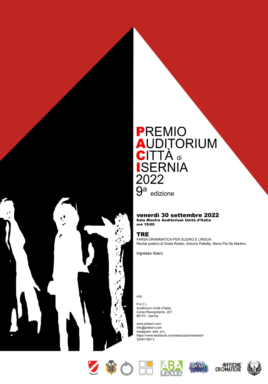 Al premio Auditorium Città di Isernia, in scena... TRE... di Rodan, Pallotta e De Martino