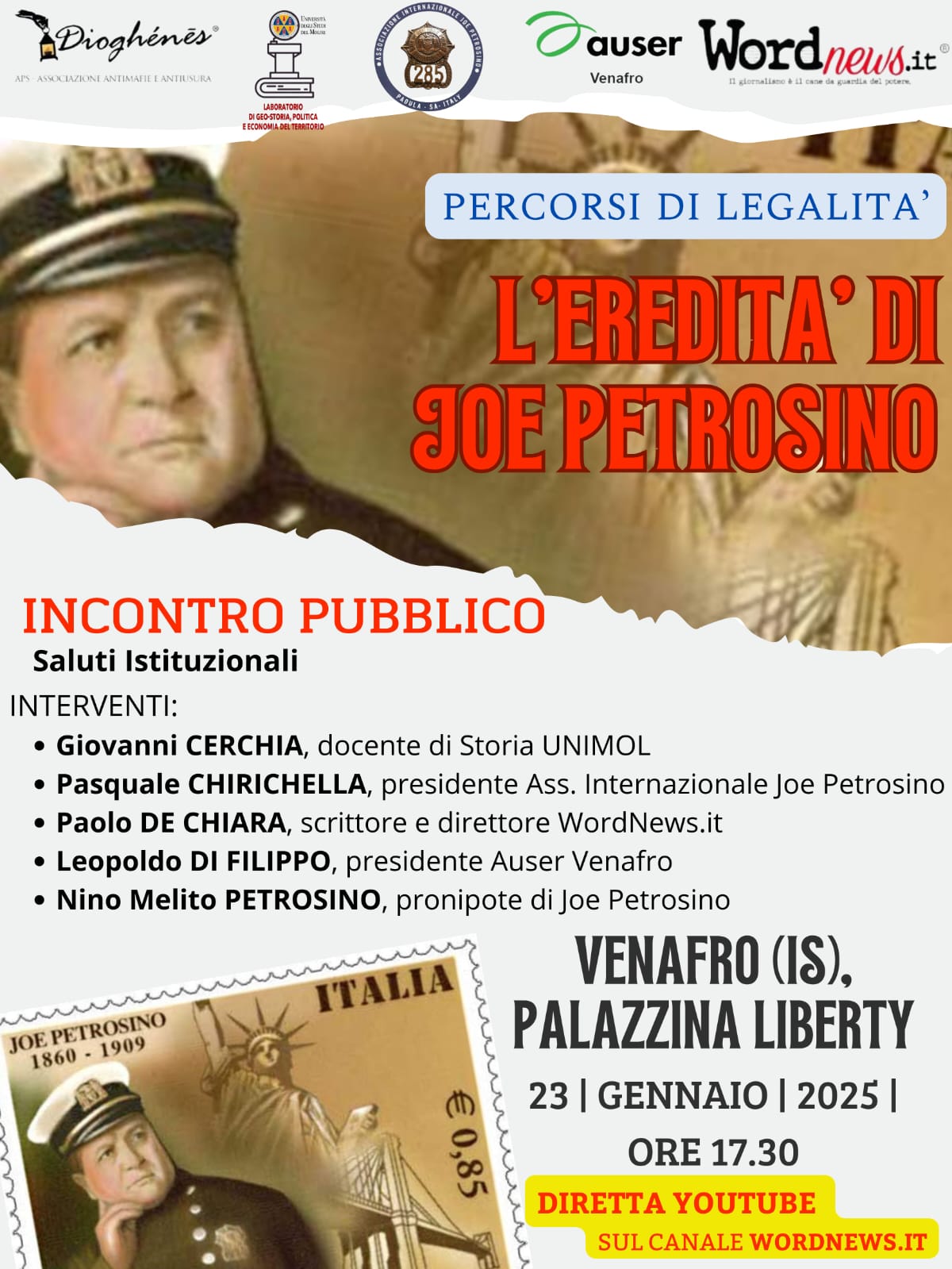 Percorsi di legalità, nuovo ciclo di incontri a Venafro