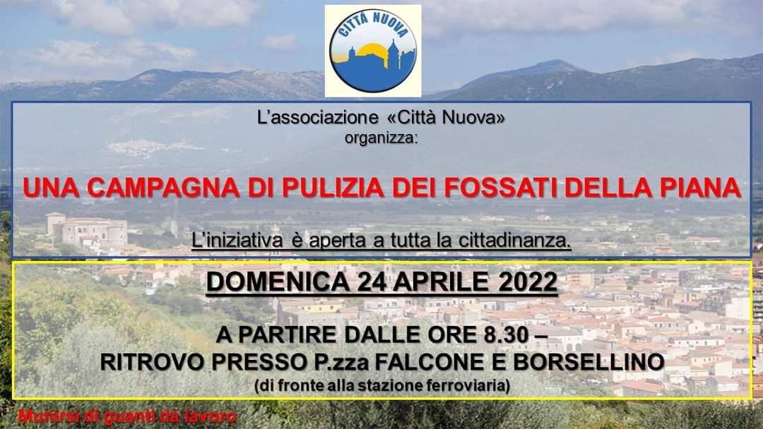 Città Nuova, campagna ambientale a Venafro