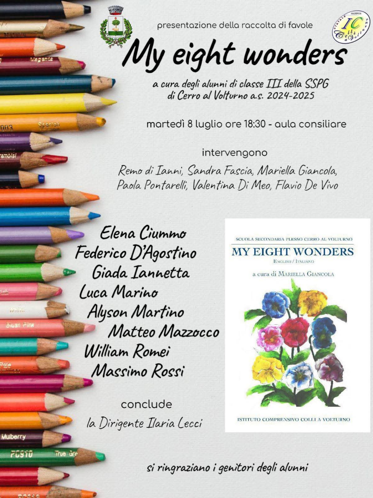 Otto meraviglie e un sogno bilingue: i ragazzi di Cerro raccontano il mondo con “My Eight Wonders”