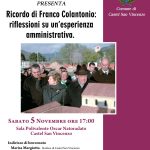 Castel San Vincenzo ricorda Franco Colantonio