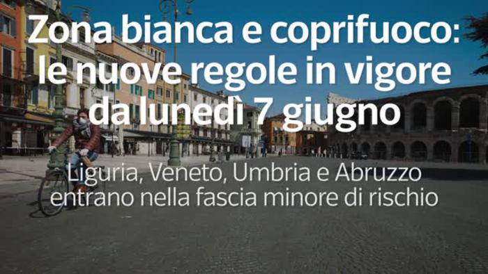 Altre 4 regioni in zona bianca