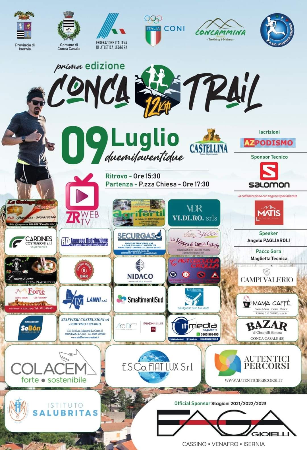 Il prossimo 9 Luglio, Prima Edizione della Conca Trail 12km