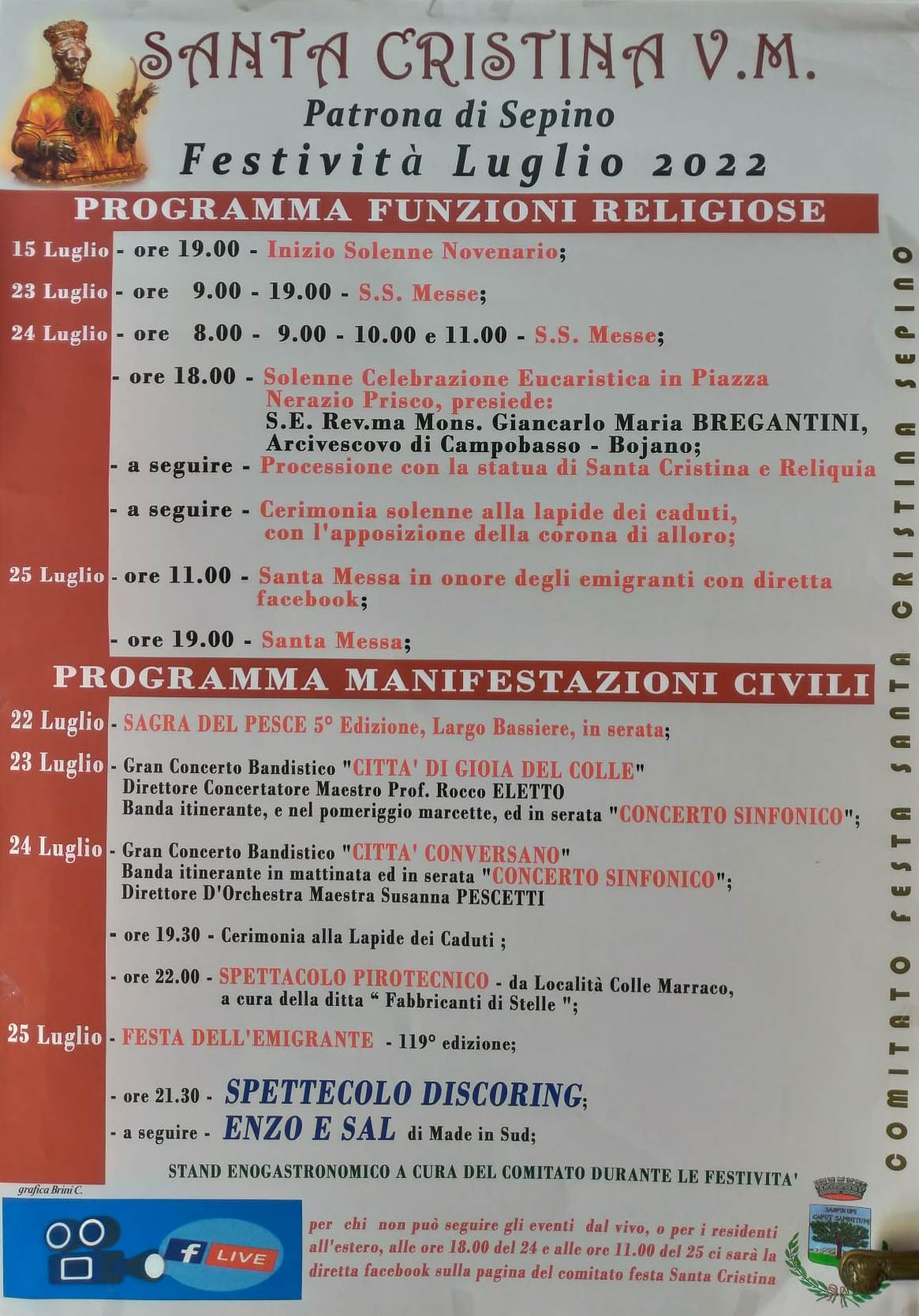 La festa di Santa Cristina a Sepino
