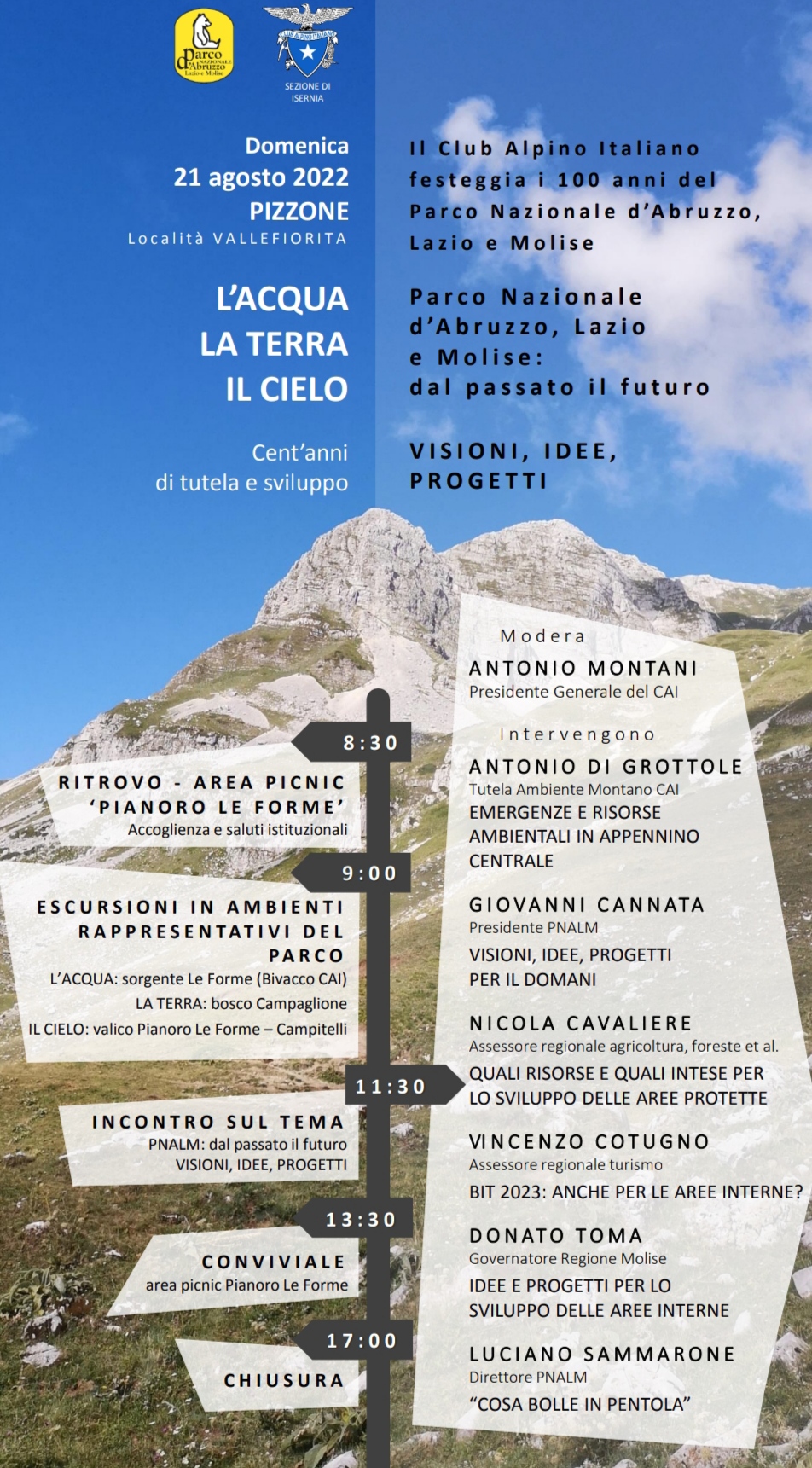 L'acqua, la terra, il cielo. Tre escursioni nel Parco