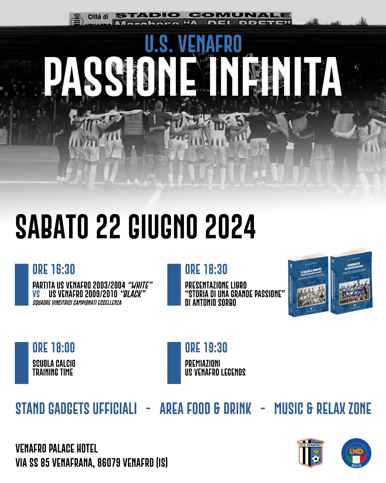 “U.S. Venafro, passione infinita”. La società calcistica venafrana ripercorre la sua storia