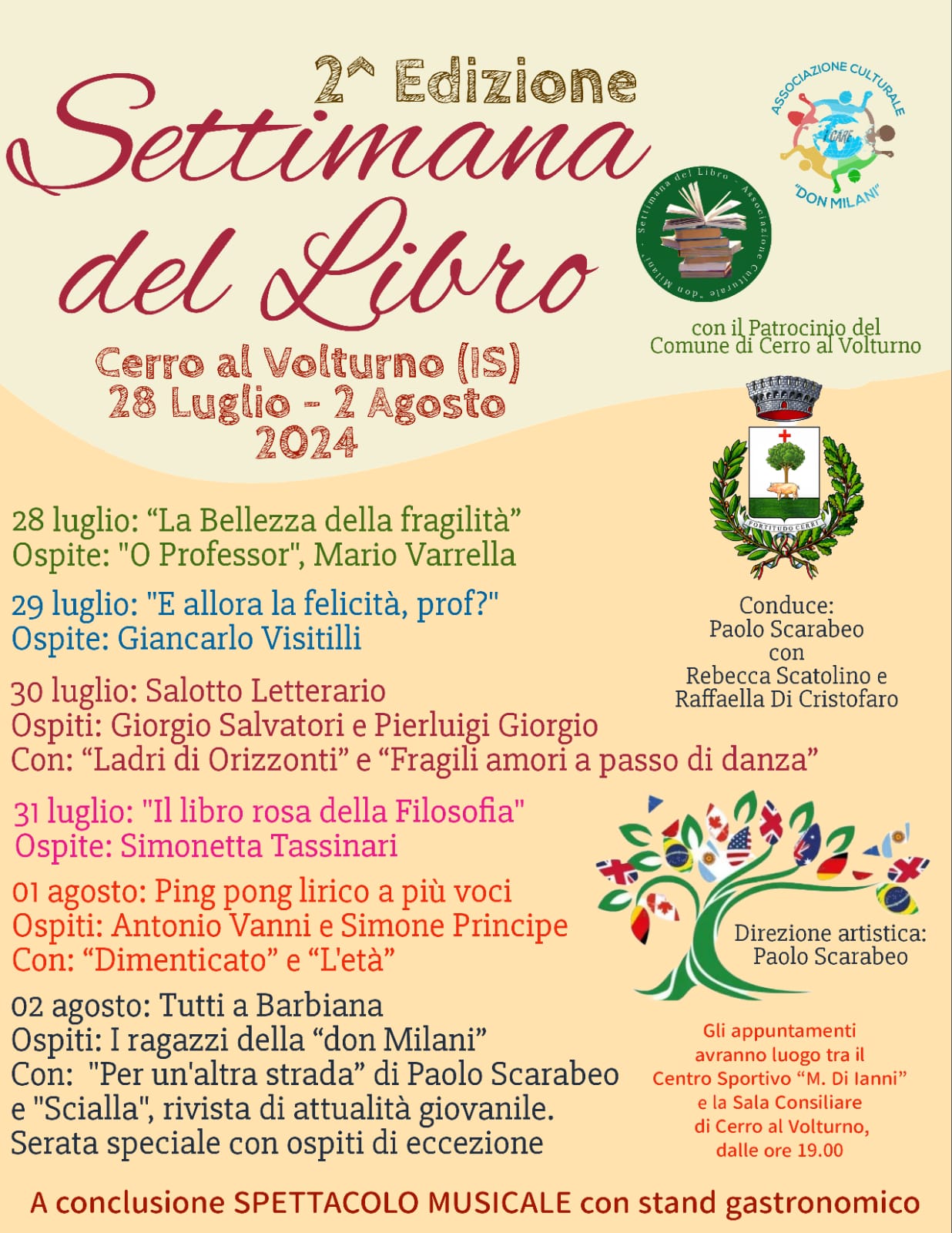Settimana del Libro, reso noto il programma dell'Edizione 2024