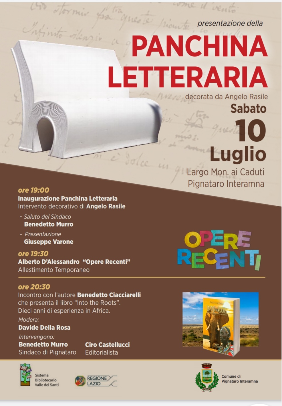 La Panchina Letteraria, tra sguardi e ascolti