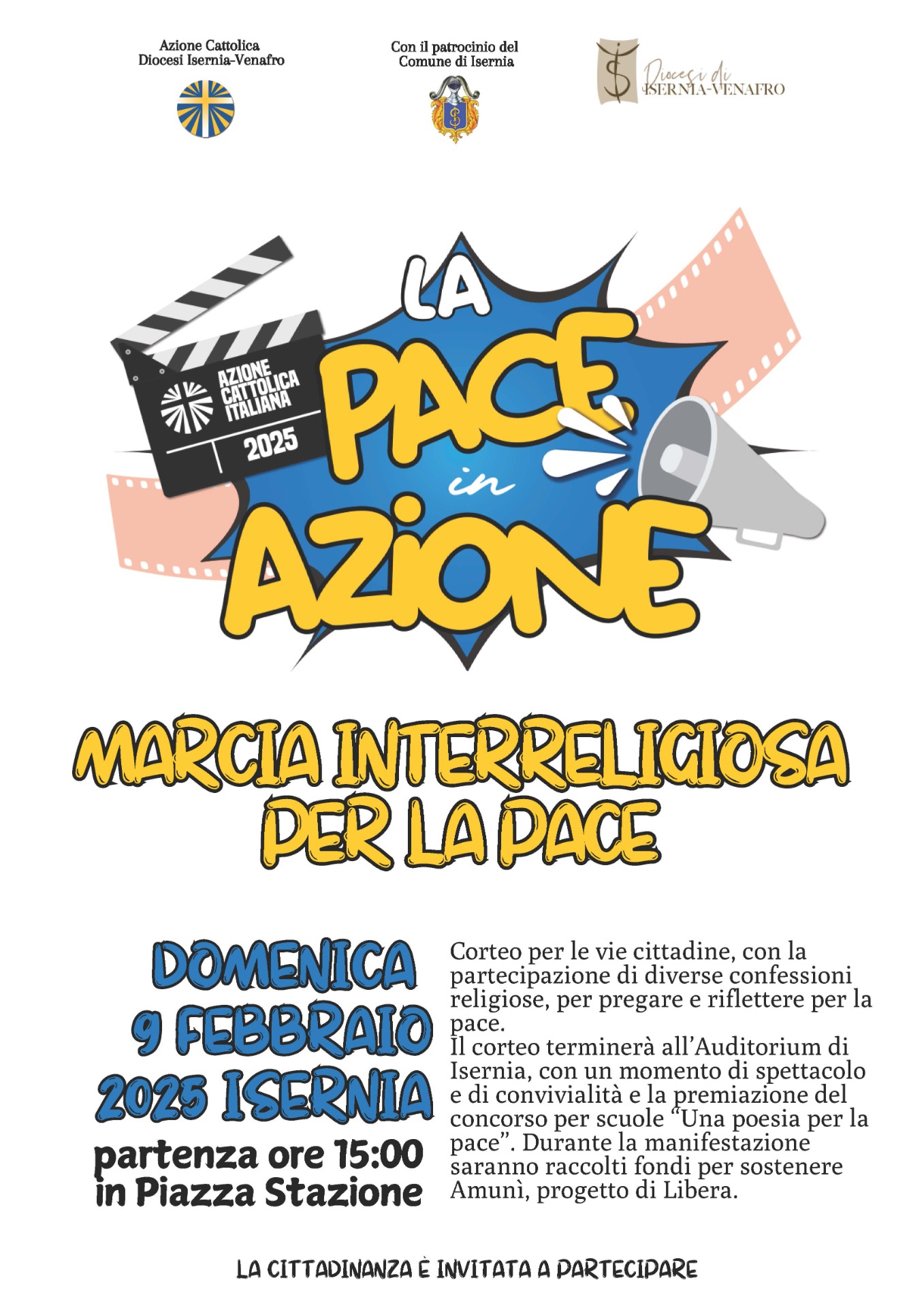 Isernia, torna la marcia interreligiosa per la pace promossa da Azione Cattolica