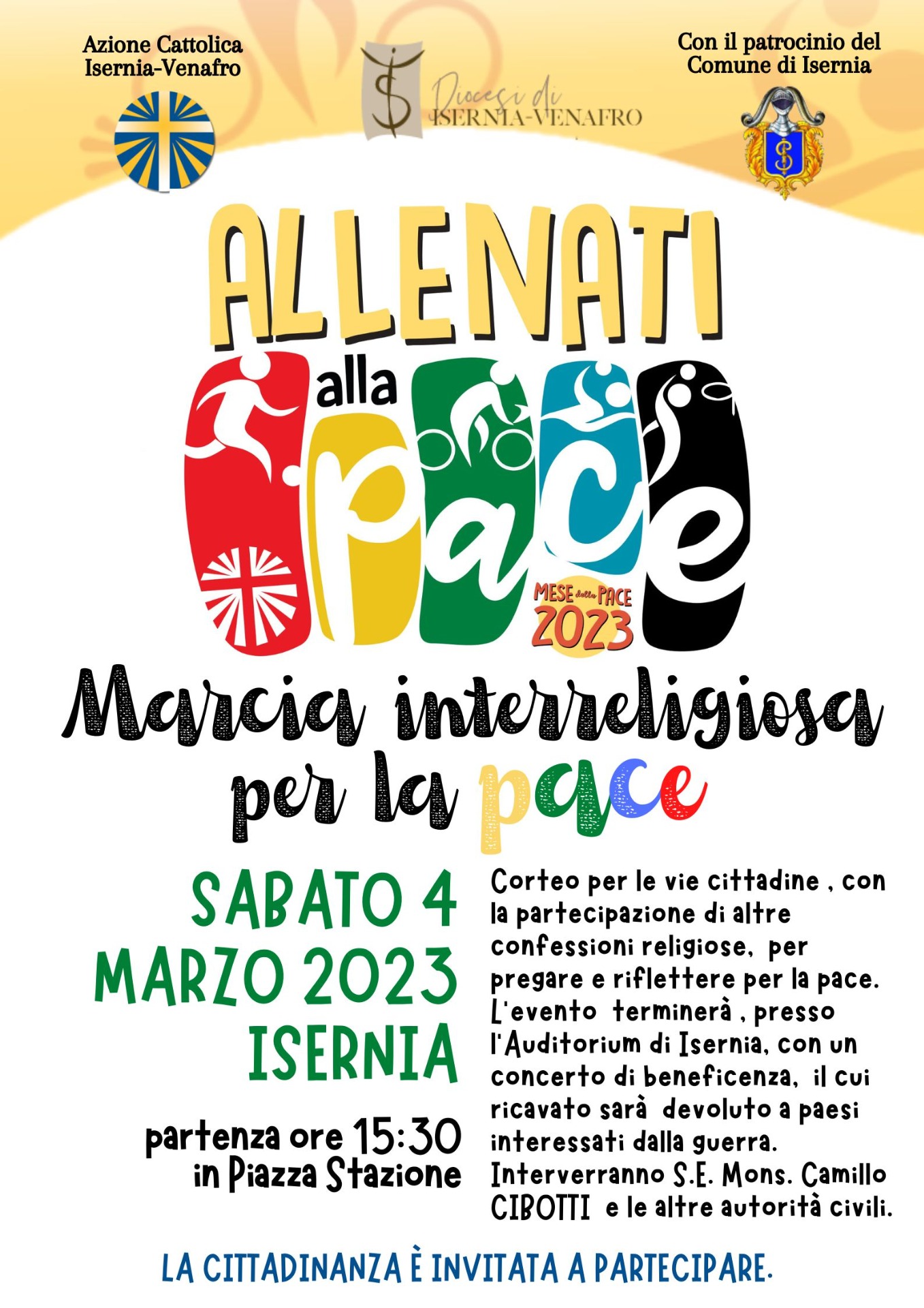 Marcia interreligiosa per la pace per le vie di Isernia