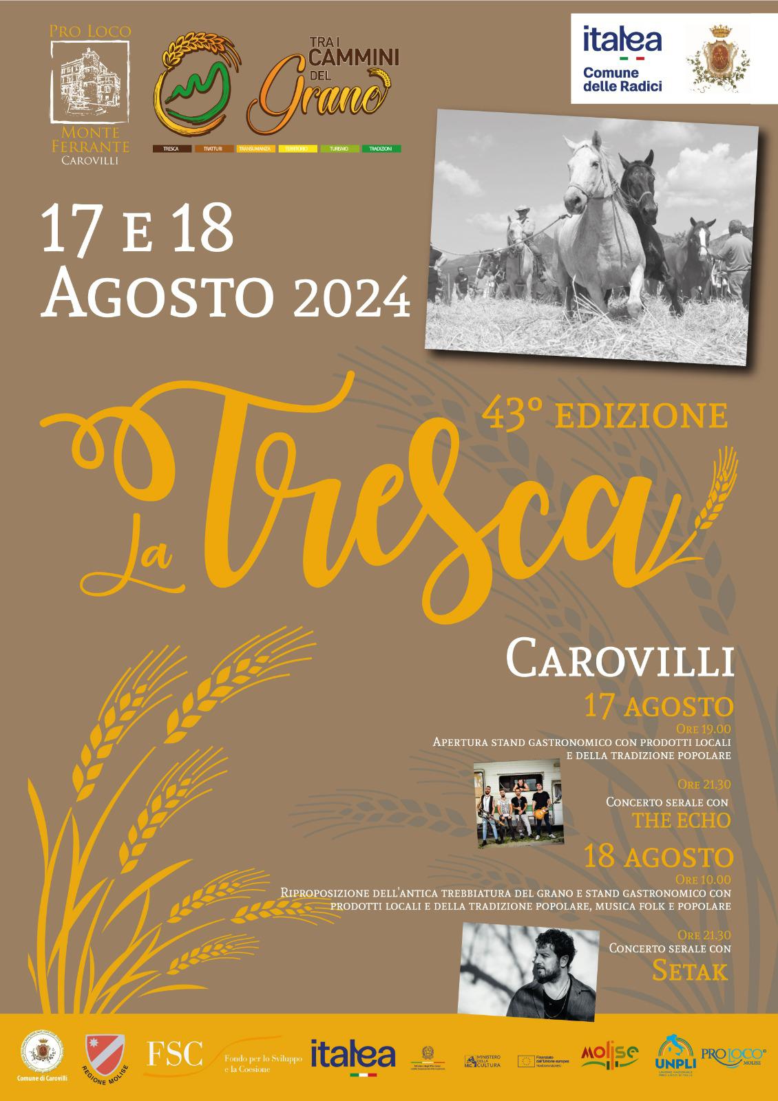 A Carovilli la 43^ Edizione della