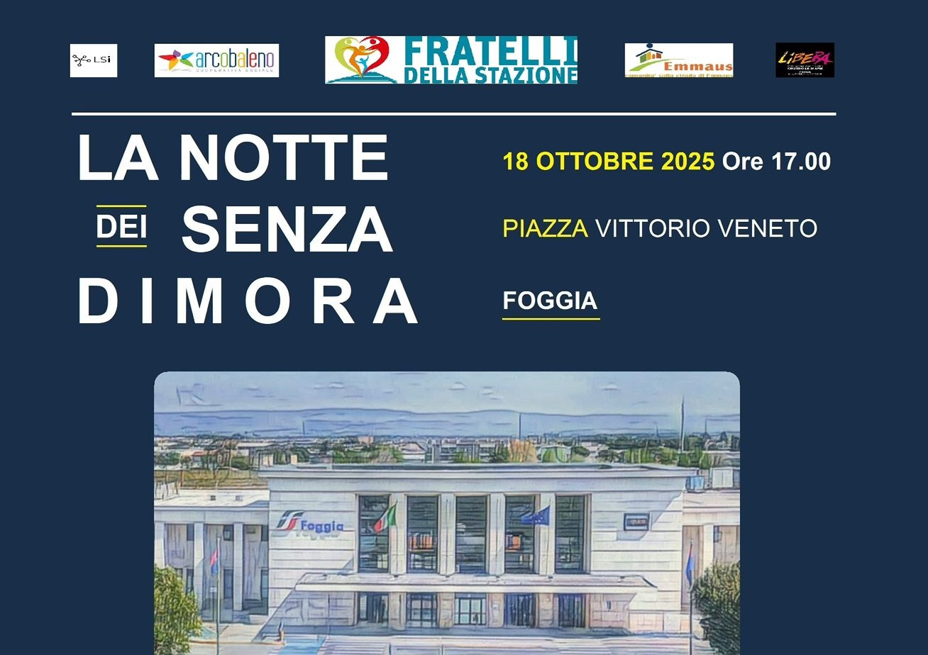 “La Notte dei Senza Dimora”. Insieme si può!