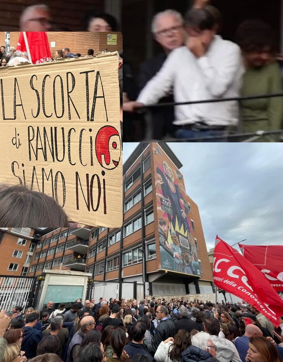 La solidarietà di tanti a Ranucci. Mille ieri a Roma, milioni in tutta Italia
