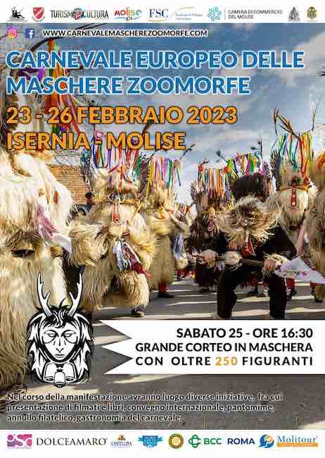 Anche l'Orso di Jelsi al Carnevale Europeo delle Maschere Zoomorfe