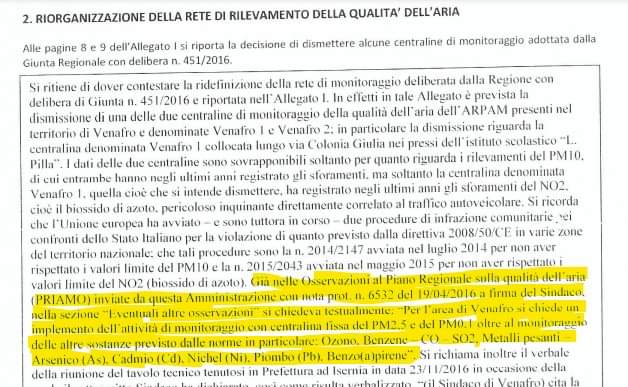 Venafro, ambiente. Era davvero così necessario tutto questo tempo?