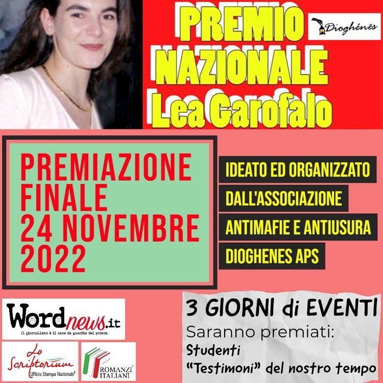 Lea Garofalo, l'Associazione Dioghenes indice il Primo Premio Nazionale