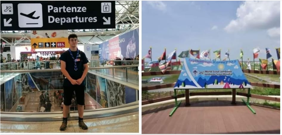 Raffaele Iannarelli dell'Agesci Venafro 4 al Jamboree in Corea