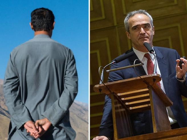 A sinistra foto rappresentativa di uno studente afghano, a destra il Rettore Rizzuto