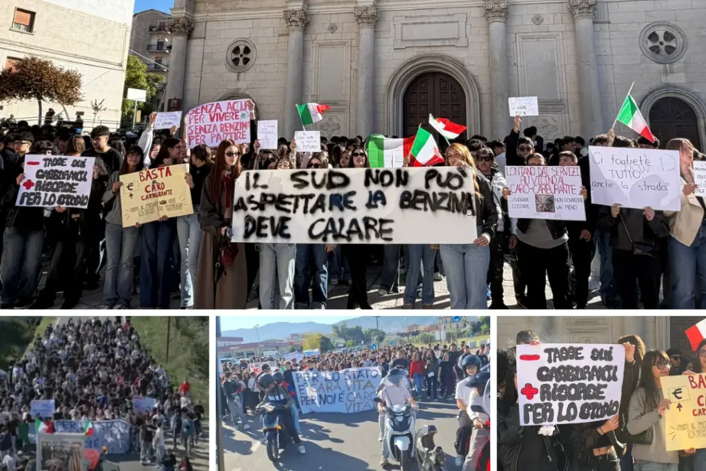 Studenti del Sud in Piazza.
Foto LaC News24
