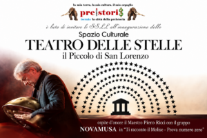 Isernia, nasce il “Piccolo di San Lorenzo”. Piero Ricci inaugura il Teatro delle Stelle